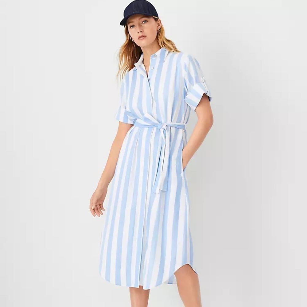 Ann Taylor Weekend Striped Dress